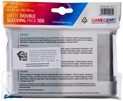 GAMEGEN!C Matte Double Sleeving Pack (100), GGS10110ML