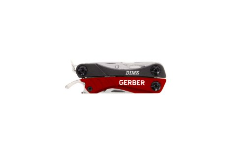 Gamo Outdoor Blister Herramienta de Caza, Gerber Multitools Dime Mini-Tool Red, Clam, Grau, 22-31-001040, Rojo, Talla Única