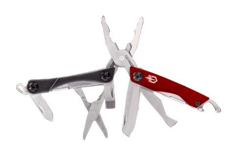 Gamo Outdoor Blister Herramienta de Caza, Gerber Multitools Dime Mini-Tool Red, Clam, Grau, 22-31-001040, Rojo, Talla Única