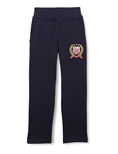 GANT Sweat Pants D1. Pantalones para Sudadera de Crest, Azul Noche, 15 años para Niños