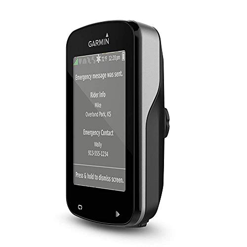 Garmin Edge 820 Bundle - Ordenador para Bicicletas, Resolución de pantalla 200 x 265 píxeles, Pantalla táctil, Receptor de alta sensibilidad, Negro