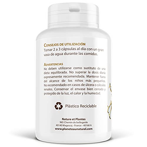 Garra del Diablo - Harpagofito Orgánico - Harpagophytum procumbens - 330 mg - 200 cápsulas vegetales