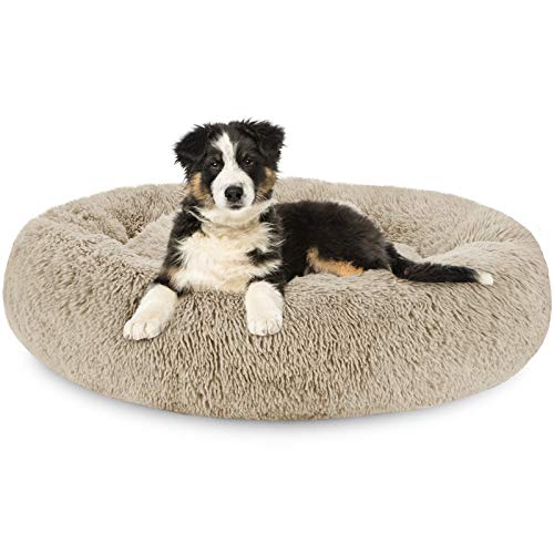 G.C Cama Antiestres Perro Grande, Cama Relajante Ortopedica para Perros Gattos Sofá Redondo Suave de Felpa Invierno Cueva para Mascotas Lavable (XL(81 x 61 x 20 cm))