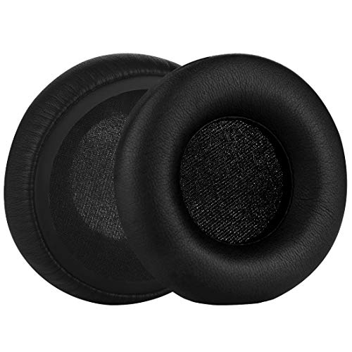 Geekria QuickFit Protein Leather Almohadillas para Auriculares Monster DNA en la Oreja, Almohadillas de Repuesto para Auriculares, Almohadillas de Repuesto (Negro)