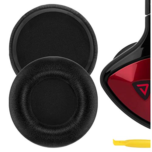 Geekria QuickFit Protein Leather Almohadillas para Auriculares Monster DNA en la Oreja, Almohadillas de Repuesto para Auriculares, Almohadillas de Repuesto (Negro)