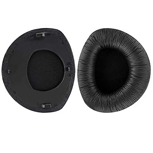 Geekria QuickFit Protein Leather Replacement Almohadillas para Sennheiser RS160, HDR160, RS170, HDR170, RS180, HDR180, piezas de reparación de almohadillas para auriculares (negro)