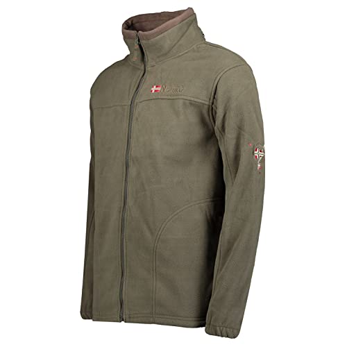 Geographical Norway Forro polar caliente para hombre, chaqueta de invierno, chaqueta de entretiempo, exteriores caqui M