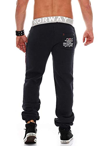 Geographical Norway Myer - Pantalones de chándal para hombre con parches azul marino XXXL