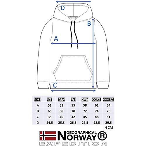 Geographical Norway - Sudadera DE Hombre GYMCLASS Blanco XXL