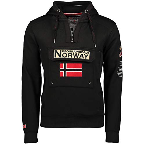 Geographical Norway - Sudadera DE Hombre GYMCLASS Negro XL