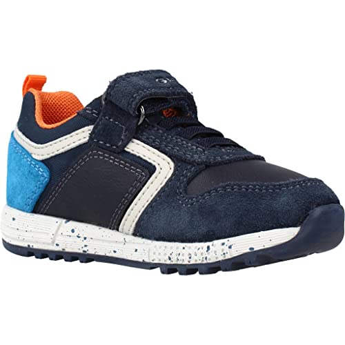 Geox B Alben Boy C, Zapatillas Bebé-Niños, Azul (Navy/Octane), 21 EU
