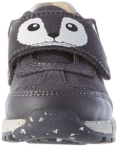 Geox B ALBEN BOY E Sneaker Bebé-Niños, Gris (Dark Grey), 20 EU