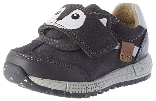 Geox B ALBEN BOY E Sneaker Bebé-Niños, Gris (Dark Grey), 20 EU