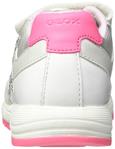 Geox B Alben Girl A - Zapatillas Bebé-Niñas, Blanco (White/Fuchsia), 22 EU, Par