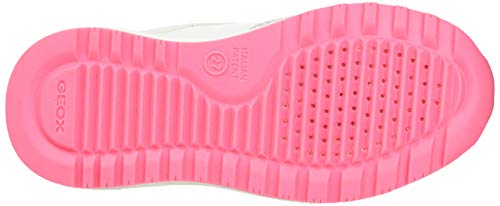 Geox B Alben Girl A - Zapatillas Bebé-Niñas, Blanco (White/Fuchsia), 22 EU, Par