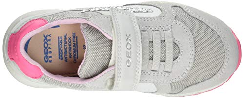 Geox B Alben Girl A - Zapatillas Bebé-Niñas, Blanco (White/Fuchsia), 22 EU, Par