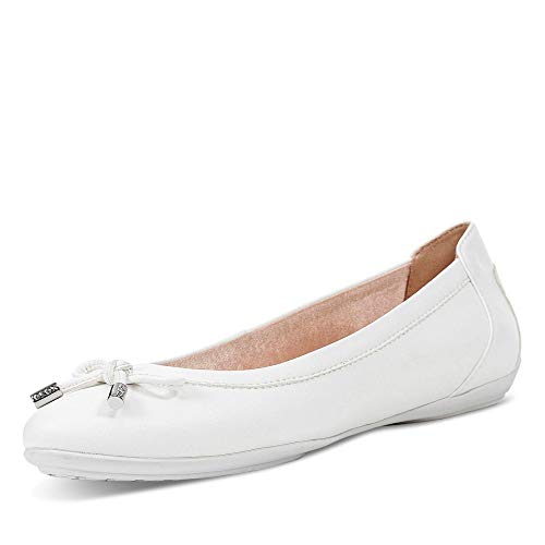 Geox D Charlene B, Ballet, Plano Mujer, Color Blanco, 39 EU