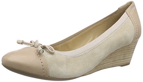 Geox D FLORALIE A Zapatos De Tacón Mujer, Beige (Lt Taupec6738), 35 EU