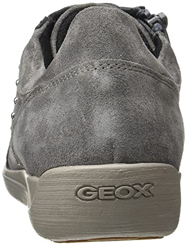 Geox D Myria H, Zapatillas Mujer, Gris Oscuro, 38 EU