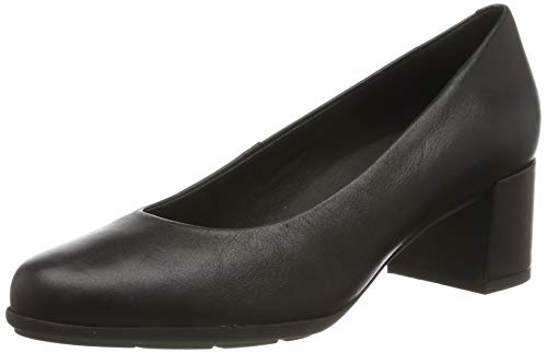 Geox D New Annya Mid A, Zapatos con Tacón Mujer, Negro (Black C9997), 38.5 EU