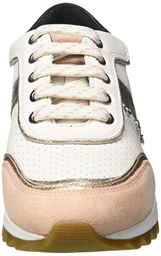 Geox D TABELYA A, Zapatillas Mujer, Off Wht Albaricoque, 38 EU