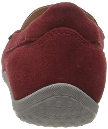 Geox D Vega Moc A, Mocasines Mujer, Rojo, 38.5 EU