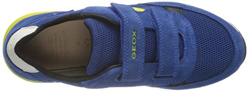 Geox J Alben Boy A, Zapatillas Niños, Azul (Royal Lime), 28 EU