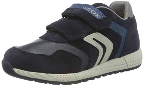 Geox J ALBEN BOY E Zapatillas Niños, Azul (Navy/Dk Avio), 32 EU