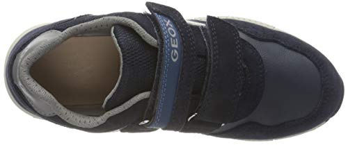 Geox J ALBEN BOY E Zapatillas Niños, Azul (Navy/Dk Avio), 32 EU