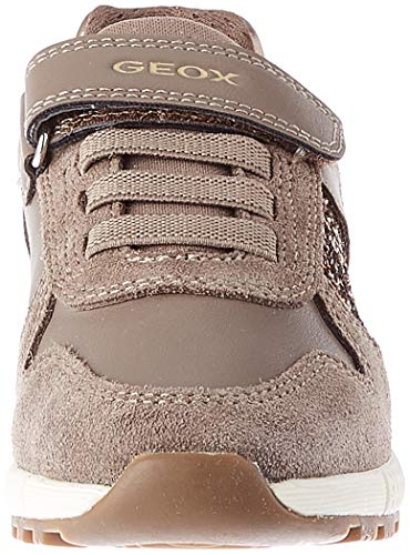 Geox J ALBEN GIRL A Sneaker Niñas, Gris (Smoke Grey C9006), 35 EU