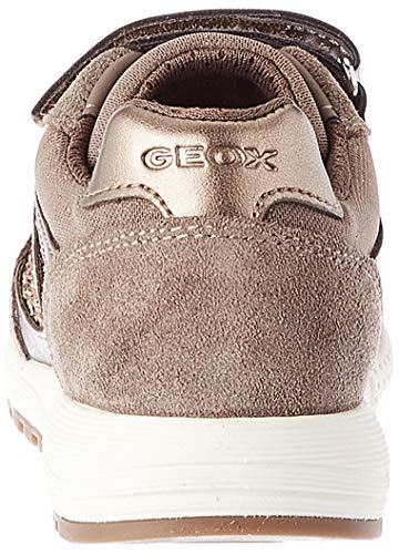 Geox J ALBEN GIRL A Sneaker Niñas, Gris (Smoke Grey C9006), 35 EU