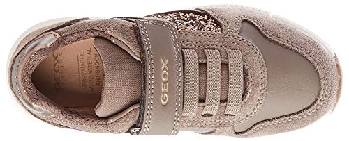 Geox J ALBEN GIRL A Sneaker Niñas, Gris (Smoke Grey C9006), 35 EU