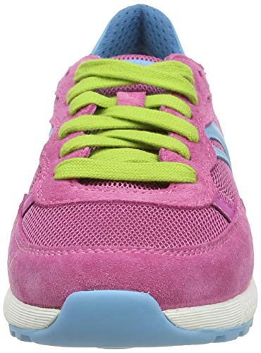 Geox J ALBEN GIRL B Zapatillas De Deporte Niñas, Rosa (Fuchsia/Sky C8328), 36 EU
