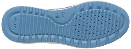 Geox J ALBEN GIRL B Zapatillas De Deporte Niñas, Rosa (Fuchsia/Sky C8328), 36 EU