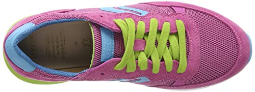 Geox J ALBEN GIRL B Zapatillas De Deporte Niñas, Rosa (Fuchsia/Sky C8328), 36 EU