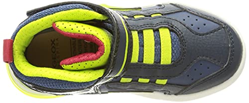 GEOX Junior Boy J GRAYJAY BOY SNEAKERS NAVY/LIME_36EU