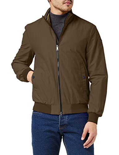 Geox M Vincit Bomber JKT Chaqueta, Verde (Bronze Green F3215), 60 para Hombre