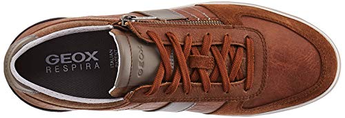 Geox U Elver A, Zapatillas Hombre, marrón, 41 EU