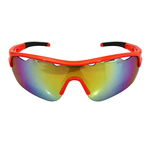 GES LUNETTES Velo Adulte Buzz Rouge (LIVREES Avec 3 Jeux DE VERRES Fumes, TRANSPARENTS ET ECLAIRANTS)