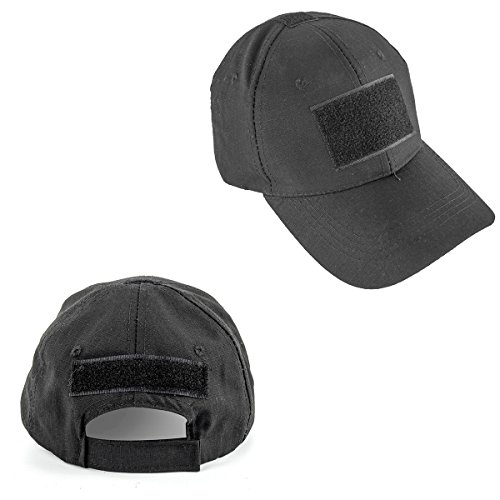 GES Tactical Hat Military Style Hombres Army Combat Operators Gorra de béisbol (Negro)