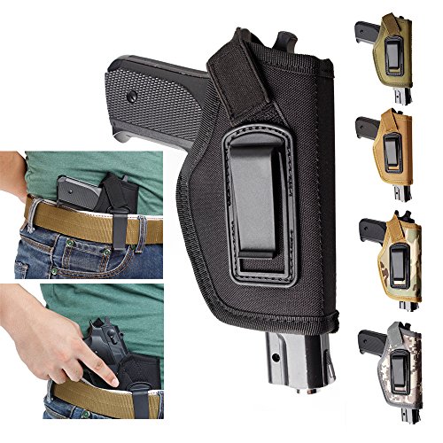 Gexgune Funda para la Pretina Interior de la Pistola IWB Funda Oculta para la Funda de la Pistola Glock 17 19 22 23 32 33 Funda de Nylon Ruger (5 Colores Opcionales)