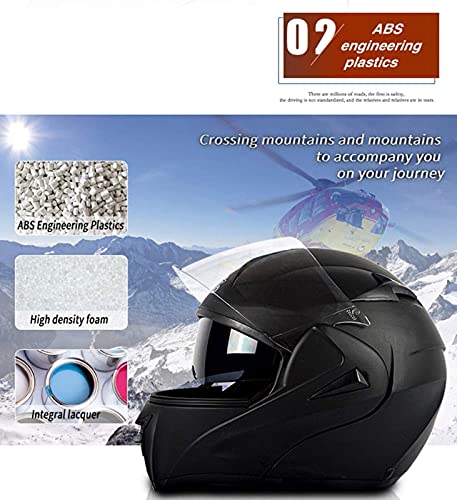 GHHTHEN Casco Modular abatible Frontal para Motocicleta, Casco Modular para Motocicleta, Casco Integral para Motocicleta, Aprobado por Dot/ECE, Casco abatible Frontal para Motocicleta para hombr