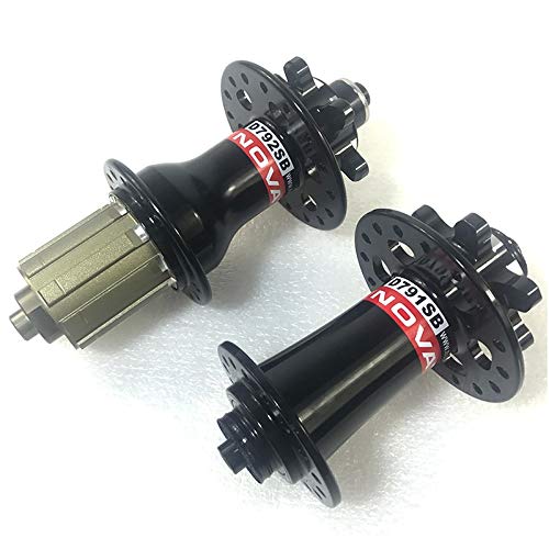 GHMOZ Deporte al Aire Libre Novatec D791SB D792SB J-Gancho de Gancho Freno de Disco 6 Bolt Hubs Eje Frente QRX100MM Trasero QRX135MM 24H 28H 32H Shiman10S 11S XD XX1 MTB Bici (Color : Only Front 24H)