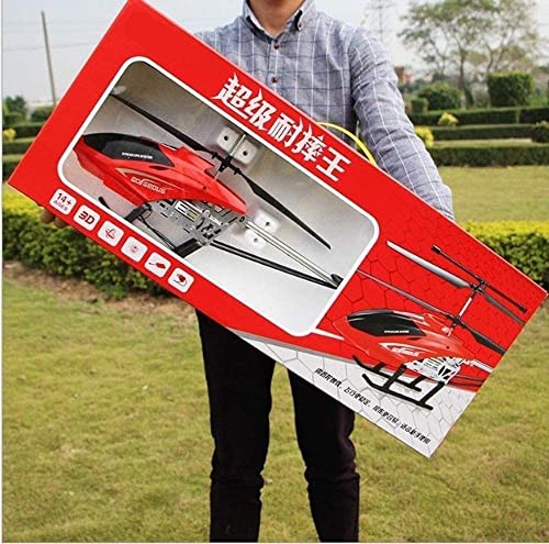 Giant Remote Control Aeroplane 85CM RC Helicopter Outdoor RC Plane LED Light Radio Boy Toy Aircraft Drone with Gyro 3.5 Channels Helicopter Boys Girls Children Gifts (2 Battery)