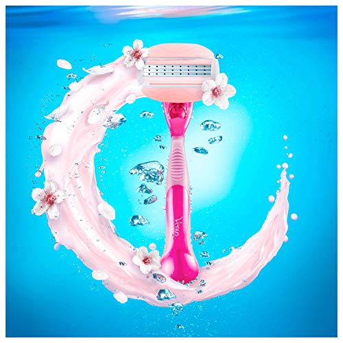 Gillette Venus ComfortGlide Spa Breeze Cuchillas de Afeitar Mujer, Paquete de 4 Cuchillas de Recambio