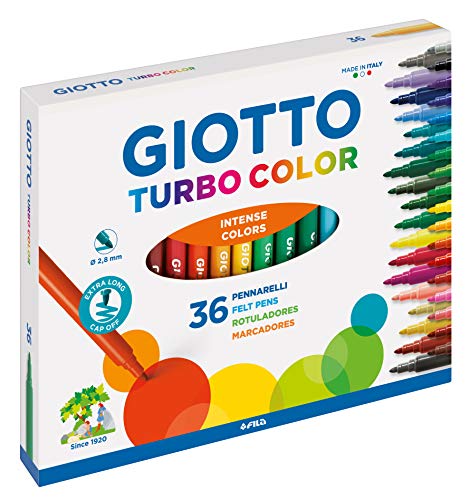 Giotto Turbo Color Rotuladores, Estuche 36 unidades