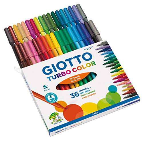 Giotto Turbo Color Rotuladores, Estuche 36 unidades