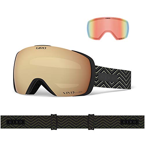 Giro Contact Gafas de esquí, Hombre, Black Zag Vivid Copper/Vivid Infrarrojo, Talla única