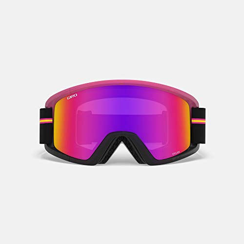 Giro Dylan - Gafas de nieve para mujer, correa de luces de neón rosa con espectro de rosa/lentes amarillas (2021)