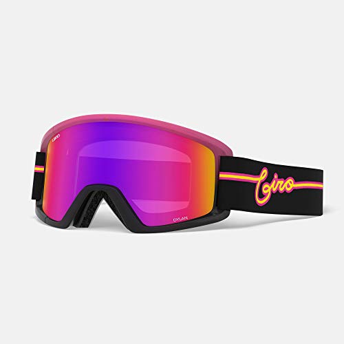 Giro Dylan - Gafas de nieve para mujer, correa de luces de neón rosa con espectro de rosa/lentes amarillas (2021)